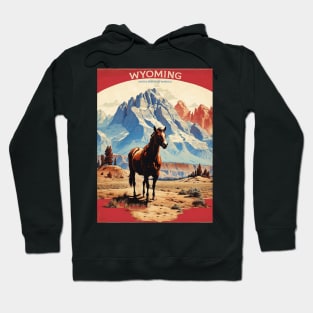 Wyoming United States of America Tourism Vintage Poster Hoodie